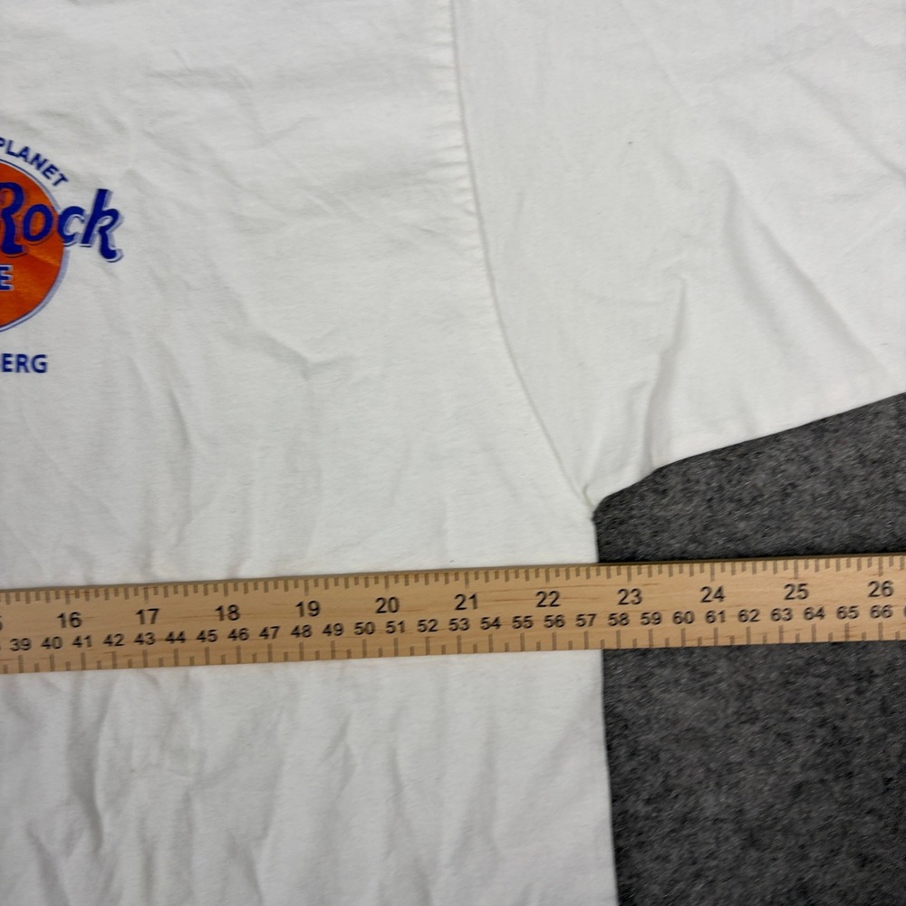 Hard Rock Cafe T Shirt Mens 2XL White Heidelberg Germany Help The Planet Vintage - Picture 10 of 14